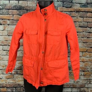 Crown & Ivy orange jacket Size XS